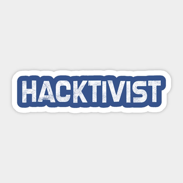 Hacktivist Sticker by SillyShirts